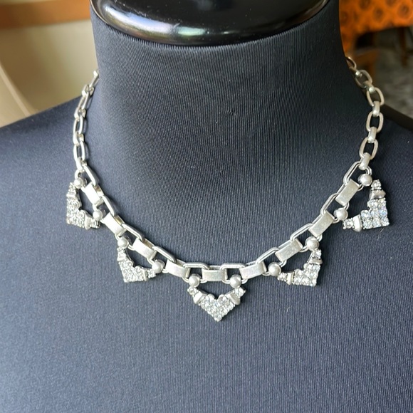 Rudy Rd. Jewelry - Ruby Rd. silver tone and rhinestone chunky adjustable necklace